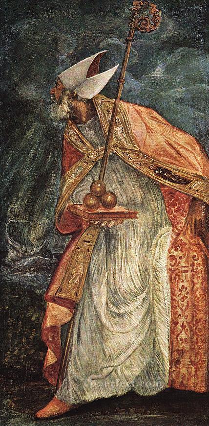 San Nicolás Renacimiento italiano Tintoretto Pintura al óleo